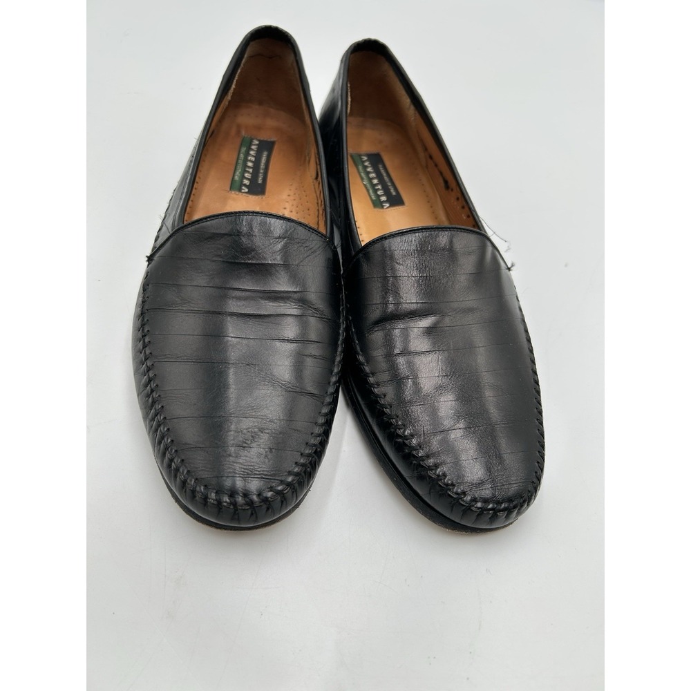 Avventura Slip On Loafers - Handmade in Spain - Sz 9 D Leather Textured